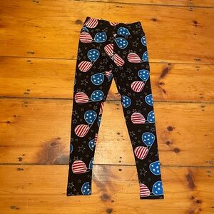 Patriotic Star and Stripes Leggings